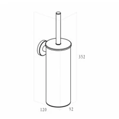 Marho Toiletborstelhouder Luxor Zwart 9 Marho Toiletborstelhouder Luxor Zwart -Badkamer Verkoop 123 8622