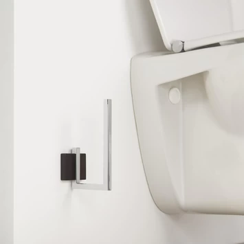 Tiger Reserverolhouder Zenna Hangend Chroom/Wengé 5 Tiger Reserverolhouder Zenna Hangend Chroom/Wengé - Afbeelding 3