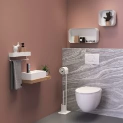 Sealskin Toiletrek Brix Metaal Wit -Badkamer Verkoop 123 8739