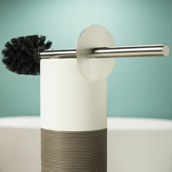 Sealskin Toiletborstelhouder Doppio Bruin 4 Sealskin Toiletborstelhouder Doppio Bruin - Afbeelding 2