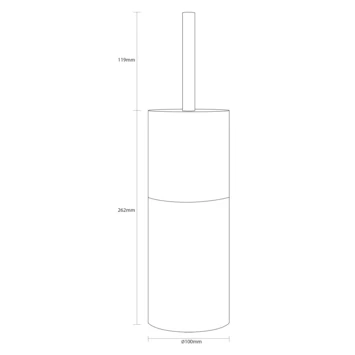 Sealskin Toiletborstelhouder Doppio Bruin 8 Sealskin Toiletborstelhouder Doppio Bruin - Afbeelding 6