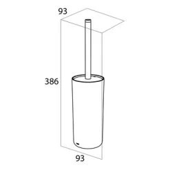 Tiger Toiletborstelhouder Urban Zwart -Badkamer Verkoop 123 8827