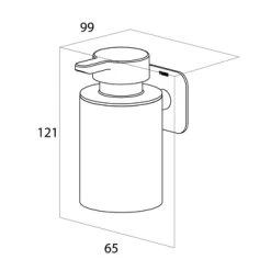 Tiger Zeepdispenser Colar Hangend Chroom -Badkamer Verkoop 123 883
