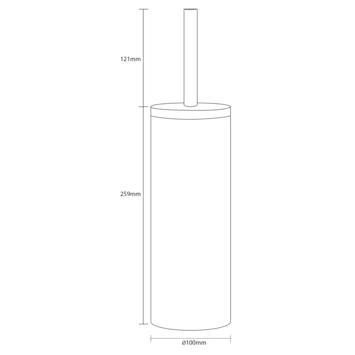 Sealskin Toiletborstel Met Houder Grace Wit 10 Sealskin Toiletborstel Met Houder Grace Wit - Afbeelding 8