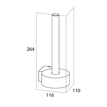 Tiger Reserverolhouder Nomad Hangend Zwart 5 Tiger Reserverolhouder Nomad Hangend Zwart - Afbeelding 3