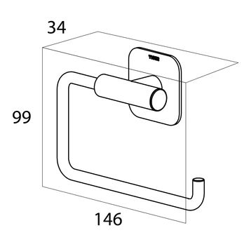 Tiger Toiletrolhouder Colar Chroom 9 Tiger Toiletrolhouder Colar Chroom - Afbeelding 7