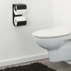 Sealskin WC-rolhouder Brix Metaal Zwart -Badkamer Verkoop 123 8891