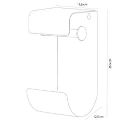 Sealskin WC-rolhouder Brix Metaal Zwart -Badkamer Verkoop 123 8893