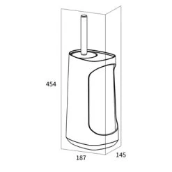 Tiger Toiletborstelhouder TESS Met Opbergfunctie Vrijstaand En Swoop Borstel Flexibel Wit/lichtgrijs -Badkamer Verkoop 123 8916