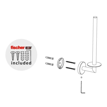 Marho Reserverolhouder Luxor Chroom 8 Marho Reserverolhouder Luxor Chroom - Afbeelding 6