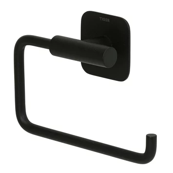 Tiger Toiletrolhouder Colar Zonder Klep Zwart 4 Tiger Toiletrolhouder Colar Zonder Klep Zwart - Afbeelding 2