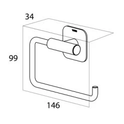 Tiger Toiletrolhouder Colar Zonder Klep Zwart 19 Tiger Toiletrolhouder Colar Zonder Klep Zwart -Badkamer Verkoop 123 9039
