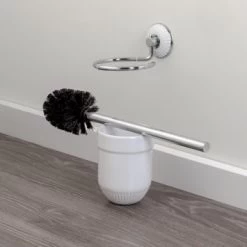 Tiger Wc-borstelset Ivy Chroom/wit -Badkamer Verkoop 123 9067