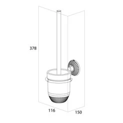 Tiger Wc-borstelset Ivy Chroom/wit -Badkamer Verkoop 123 9072