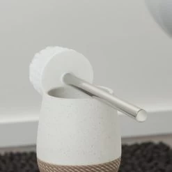 Sealskin Toiletborstel Met Houder Braid Wit -Badkamer Verkoop 123 9075