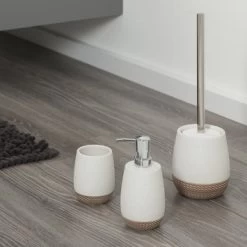 Sealskin Toiletborstel Met Houder Braid Wit -Badkamer Verkoop 123 9077