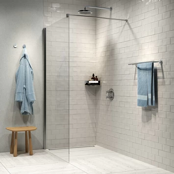 Tiger Noon Hoek Douchemand 22 X 8 X 22 Cm Chroom 6 Tiger Noon Hoek Douchemand 22 X 8 X 22 Cm Chroom - Afbeelding 4