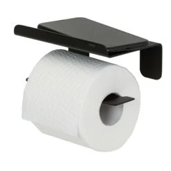 Tiger Colar Toiletrolhouder Met Planchet Zwart 15 Tiger Colar Toiletrolhouder Met Planchet Zwart -Badkamer Verkoop 123 9100