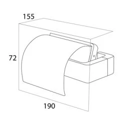 Tiger Toiletrolhouder Ontario Met Klep Chroom 5 Tiger Toiletrolhouder Ontario Met Klep Chroom -Badkamer Verkoop 123 9110