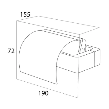 Tiger Toiletrolhouder Ontario Met Klep Chroom 4 Tiger Toiletrolhouder Ontario Met Klep Chroom - Afbeelding 2