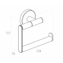 Marho Toiletrolhouder Luxor Zonder Klep Brons Koper -Badkamer Verkoop 123 9114