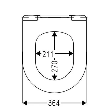 Cedo Vero Beach Wc Bril Wit Softclose D-vorm Duroplast 5 Cedo Vero Beach Wc Bril Wit Softclose D-vorm Duroplast - Afbeelding 3