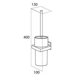 Tiger Toiletborstelhouder Items Hangend Chroom -Badkamer Verkoop 123 9139