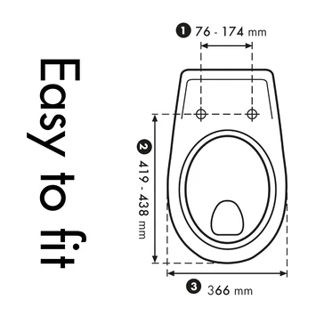 Cedo Jeans Wc Bril Softclose Duroplast 5 Cedo Jeans Wc Bril Softclose Duroplast - Afbeelding 3