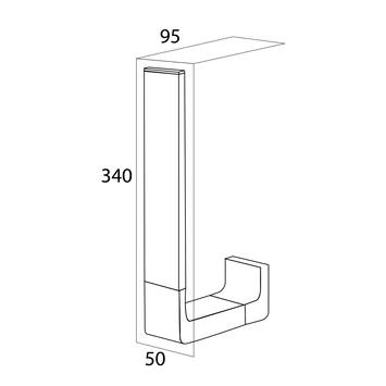 Tiger Reserverolhouder Ontario Hangend Chroom 4 Tiger Reserverolhouder Ontario Hangend Chroom - Afbeelding 2