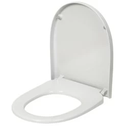 Pressalit D-vorm WC Bril Wit Kunststof Met Softclose -Badkamer Verkoop 123 9223