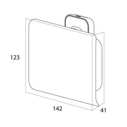 Tiger Toiletrolhouder Carv Met Klep Zwart -Badkamer Verkoop 123 9229