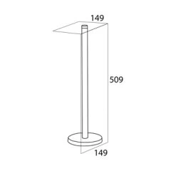 Tiger Reserverolhouder Boston Chroom Losstaand 11 Tiger Reserverolhouder Boston Chroom Losstaand -Badkamer Verkoop 123 9265