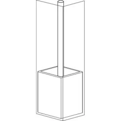 SEALSKIN Tiger Toiletborstelhouder Cura Wit -Badkamer Verkoop 123 9310