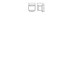 Haceka Dubbele Haak Edge Chroom -Badkamer Verkoop 123 9327