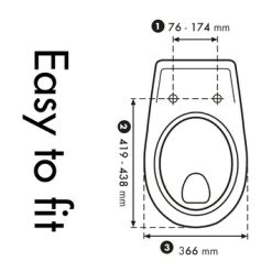 Cedo Dream Blue Wc Bril Softclose Duroplast -Badkamer Verkoop 123 9382