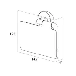 Tiger Cooper Toiletrolhouder Met Klep RVS Geborsteld / Zwart 11 Tiger Cooper Toiletrolhouder Met Klep RVS Geborsteld / Zwart -Badkamer Verkoop 123 9395