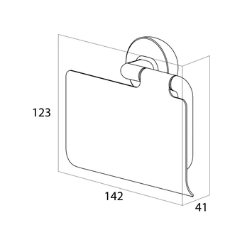 Tiger Cooper Toiletrolhouder Met Klep RVS Geborsteld / Zwart 7 Tiger Cooper Toiletrolhouder Met Klep RVS Geborsteld / Zwart - Afbeelding 5