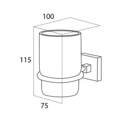 Tiger Bekerhouder Melbourne Hangend Met Beker Chroom 11 Tiger Bekerhouder Melbourne Hangend Met Beker Chroom -Badkamer Verkoop 123 943