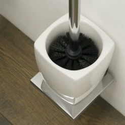 Tiger Toiletborstelhouder Zenna Hangend Chroom/Wengé -Badkamer Verkoop 123 9474