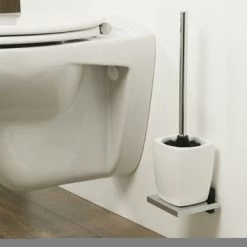 Tiger Toiletborstelhouder Zenna Hangend Chroom/Wengé -Badkamer Verkoop 123 9475