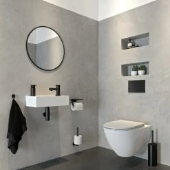 Tiger Toiletrolhouder Noon Met Planchet Zwart 9 Tiger Toiletrolhouder Noon Met Planchet Zwart -Badkamer Verkoop 123 9494