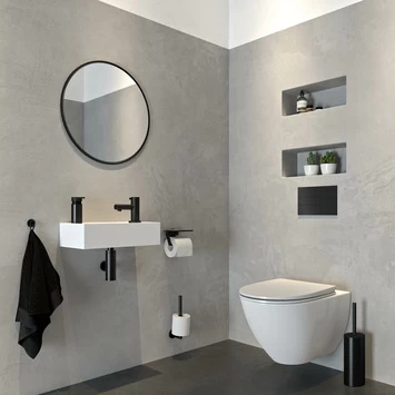 Tiger Toiletrolhouder Noon Met Planchet Zwart 6 Tiger Toiletrolhouder Noon Met Planchet Zwart - Afbeelding 4