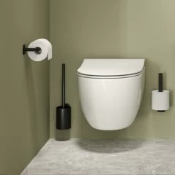 Tiger Colar Toiletrolhouder Zonder Klep Zwart -Badkamer Verkoop 123 9500