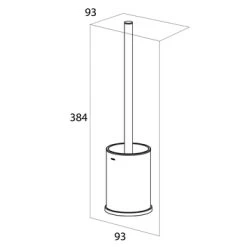 Tiger Toiletborstelhouder Colar Chroom -Badkamer Verkoop 123 9509