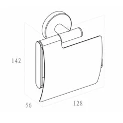 Marho Toiletrolhouder Luxor Met Klep Brons Koper -Badkamer Verkoop 123 9525