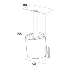 Tiger Reserverolhouder Items Hangend RVS 11 Tiger Reserverolhouder Items Hangend RVS -Badkamer Verkoop 123 9582