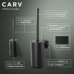 Tiger Toiletborstelhouder Carv Vrijstaand Zwart 12 Tiger Toiletborstelhouder Carv Vrijstaand Zwart -Badkamer Verkoop 123 9616