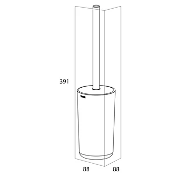 Tiger Toiletborstelhouder Carv Vrijstaand Zwart 8 Tiger Toiletborstelhouder Carv Vrijstaand Zwart - Afbeelding 6