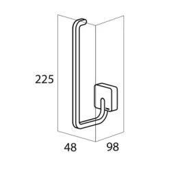 Tiger Reserverolhouder Impuls Hangend RVS -Badkamer Verkoop 123 9643