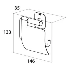 Tiger Toiletrolhouder Colar Met Klep Zwart 19 Tiger Toiletrolhouder Colar Met Klep Zwart -Badkamer Verkoop 123 9669